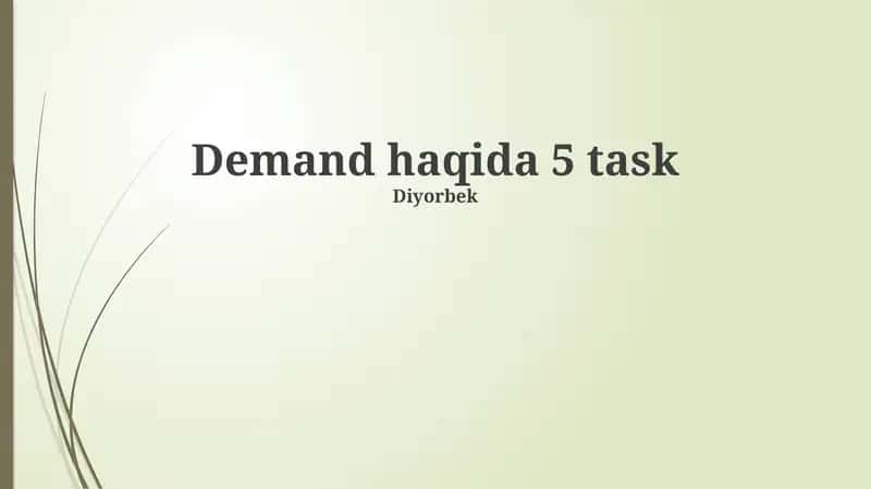 Understanding Demand Fundamentals