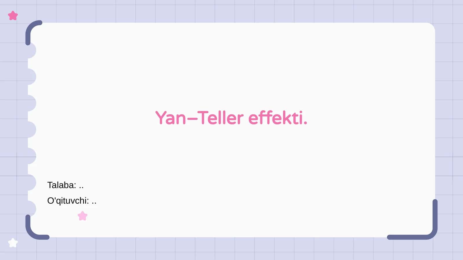 Yan–Teller effekti