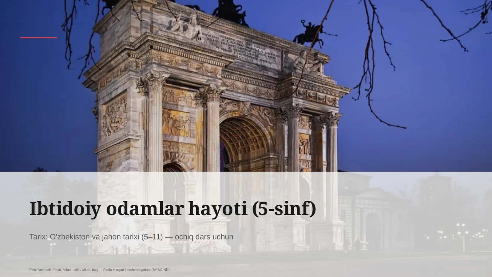 Ibtidoiy odamlar hayoti (5-sinf)