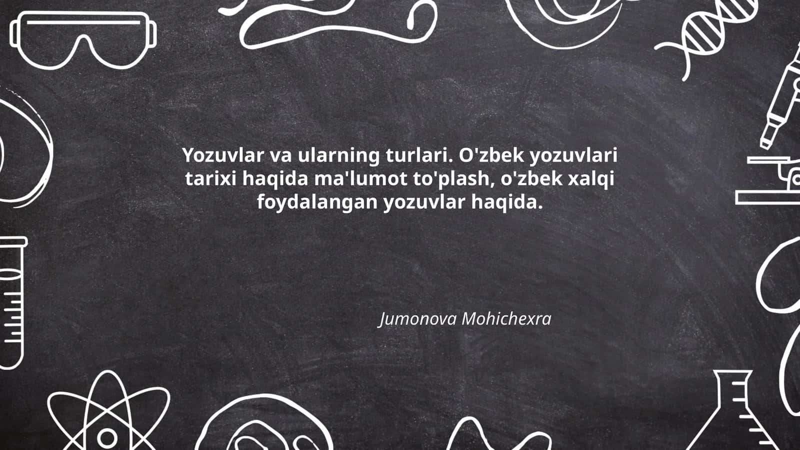 O'zbek yozuvlari tarixi
