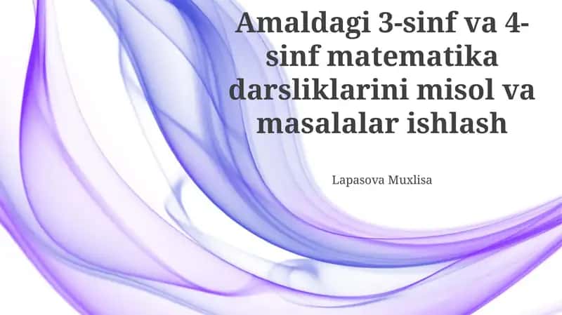 Matematika darsliklari