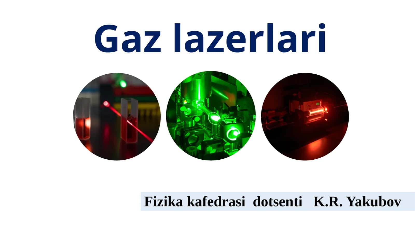 Gaz lazerlari