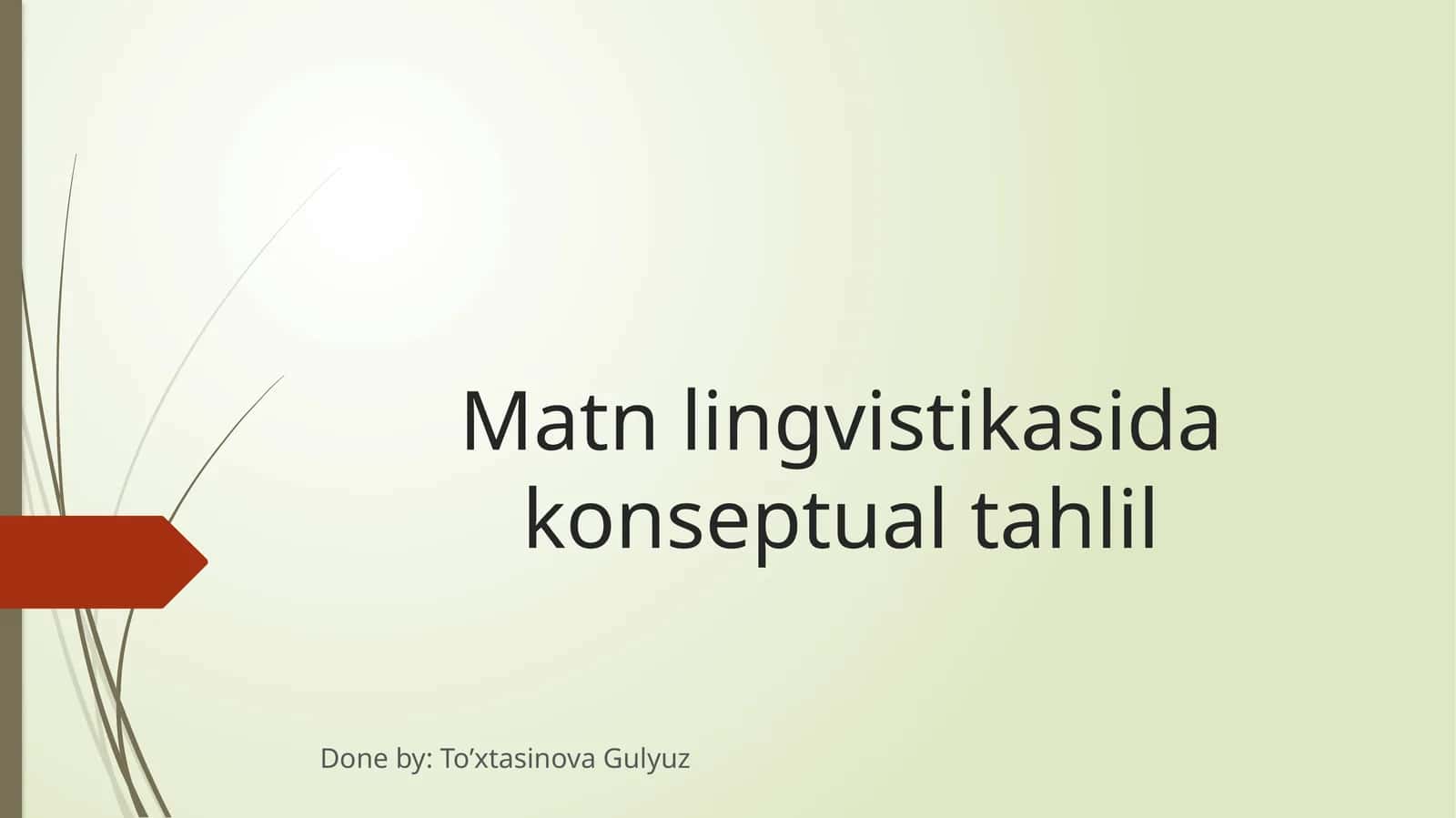 Matnlingvistikasidakonseptualtahlil