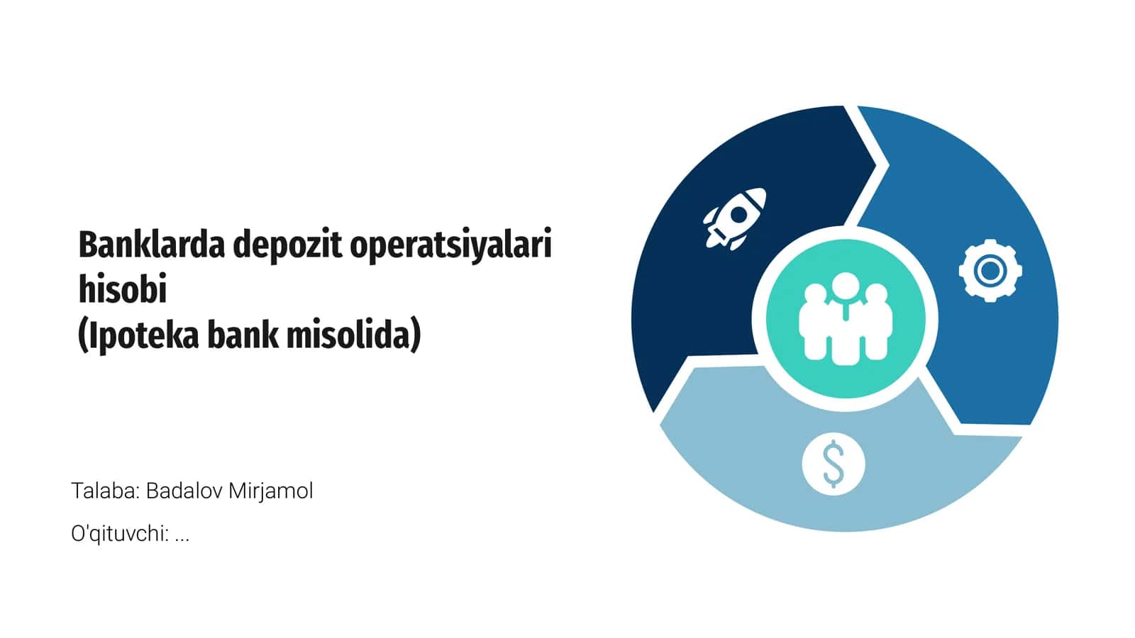 Banklarda depozit operatsiyalari hisobi