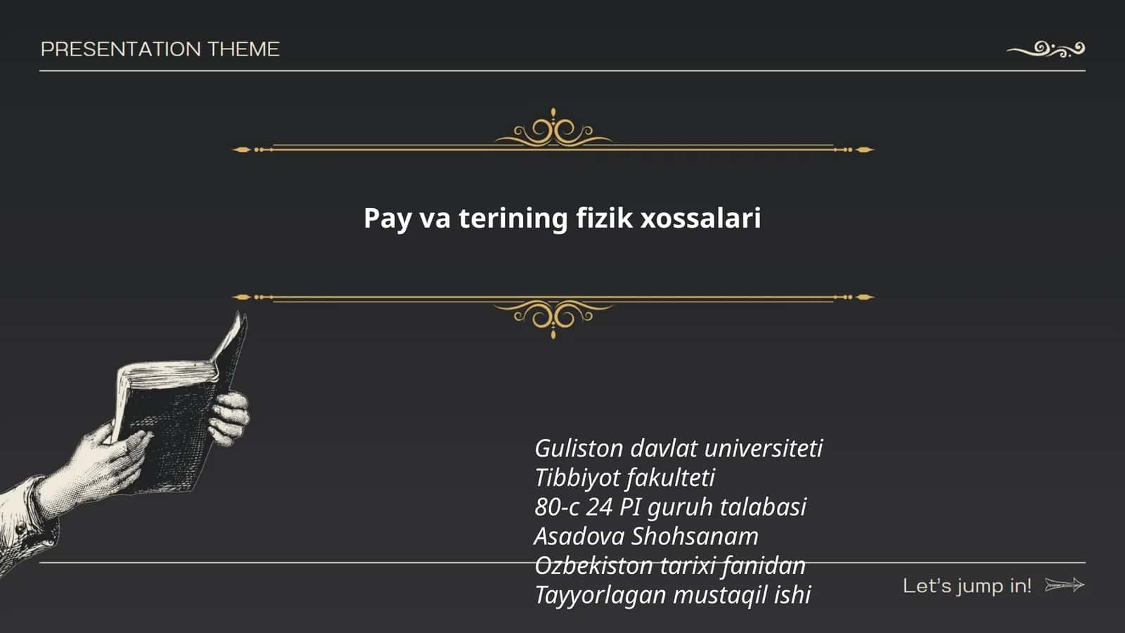 Pay va terining fizik xossalari