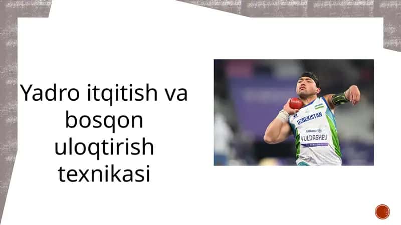 Yadro itqitish va bosqon uloqtirishtexnikasi