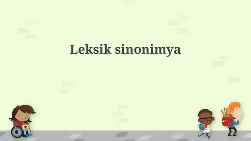 Leksik sinonimiya