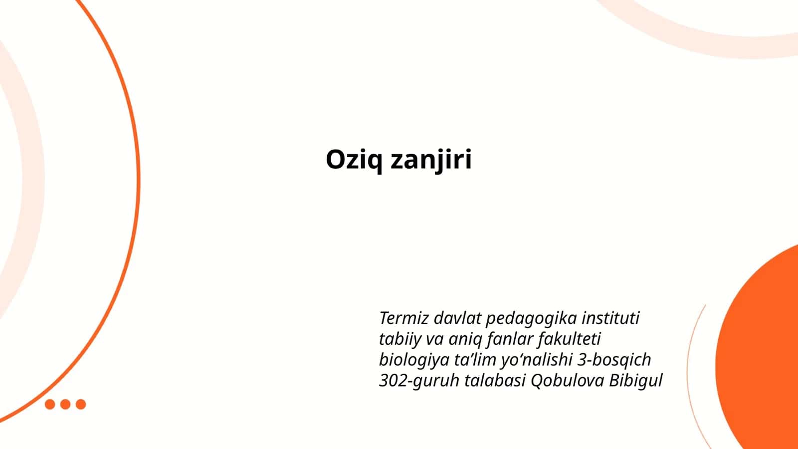 Oziq zanjiri