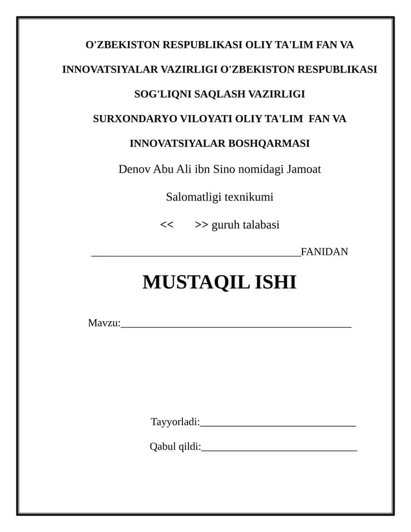 Mavzu: Kompensatsiya to'lovlar, ularning turlari