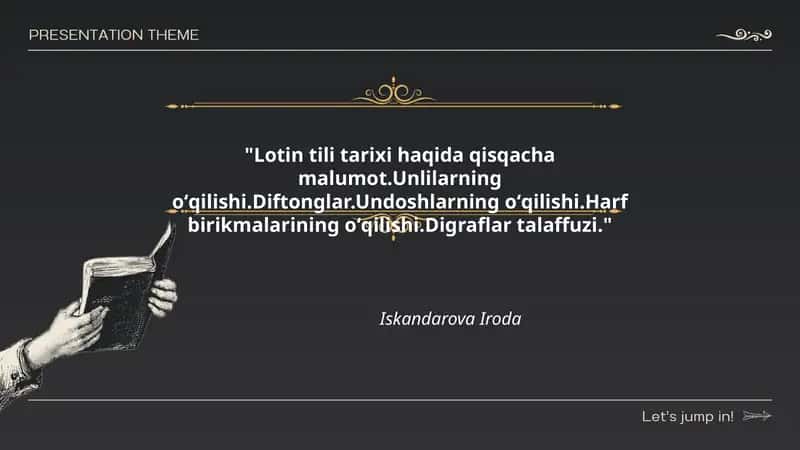 Lotin Tili Tarixi