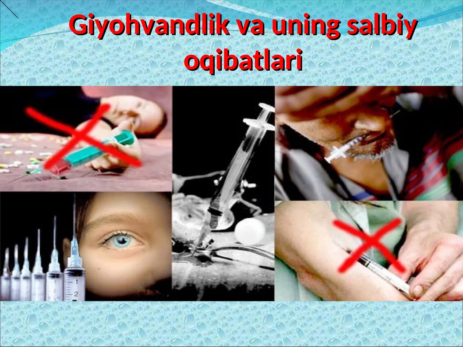 Giyohvandlik va uning salbiy oqibatlari