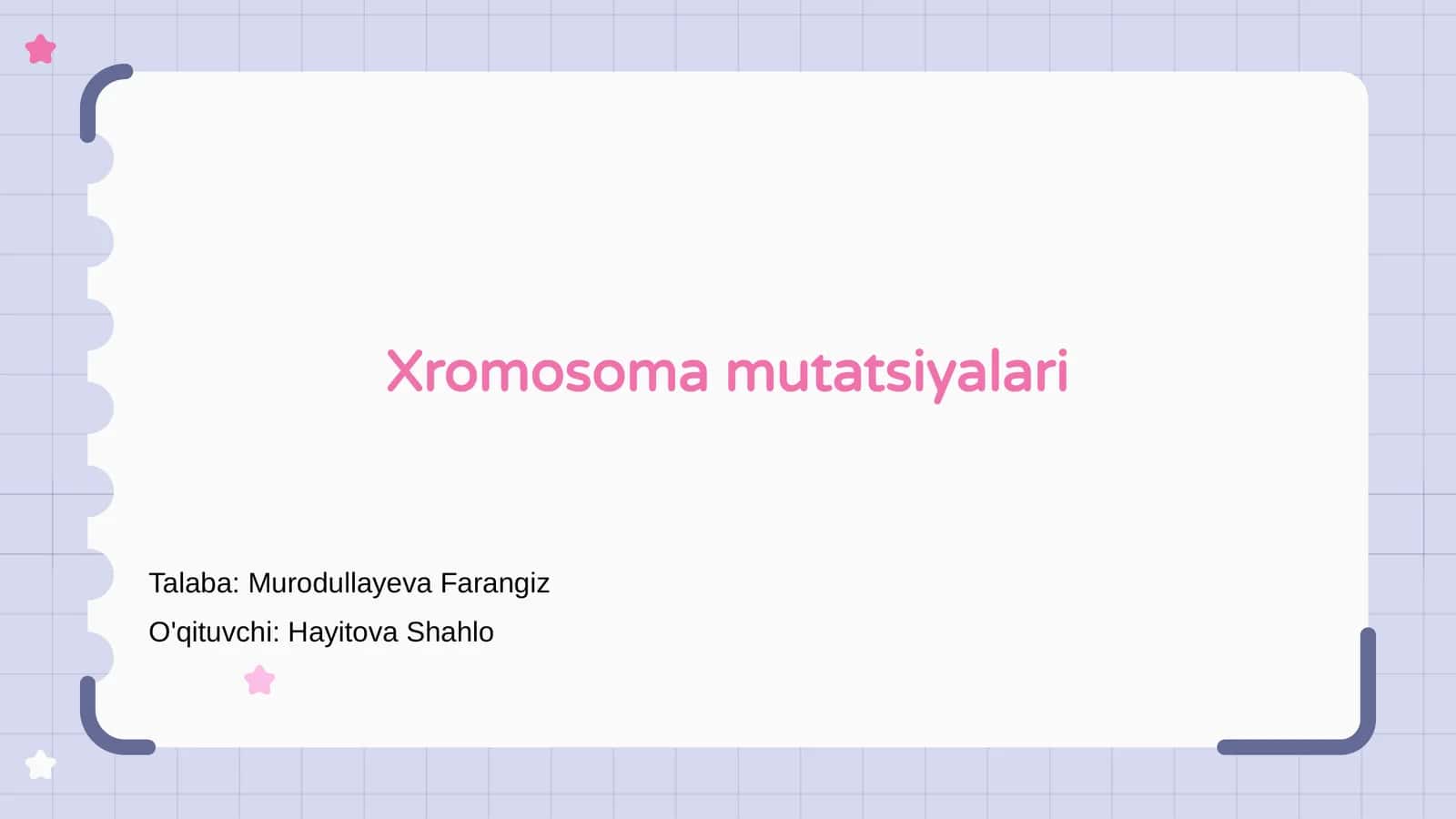 Xromosoma mutatsiyalari