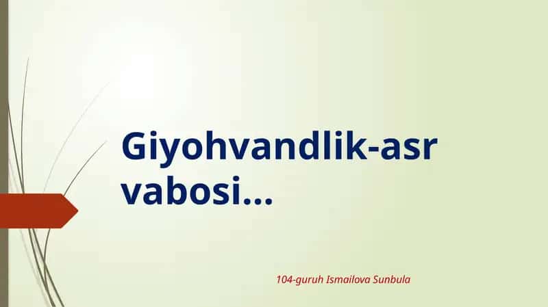 Giyohvandlik-asrvabosi