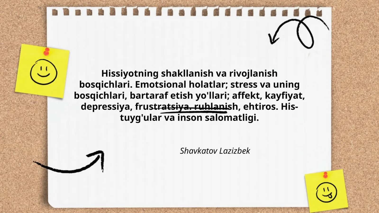 Hissiyotning shakllanish va rivojlanish bosqichlari