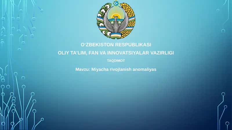 Miokard rivojlanish anomaliyasi
