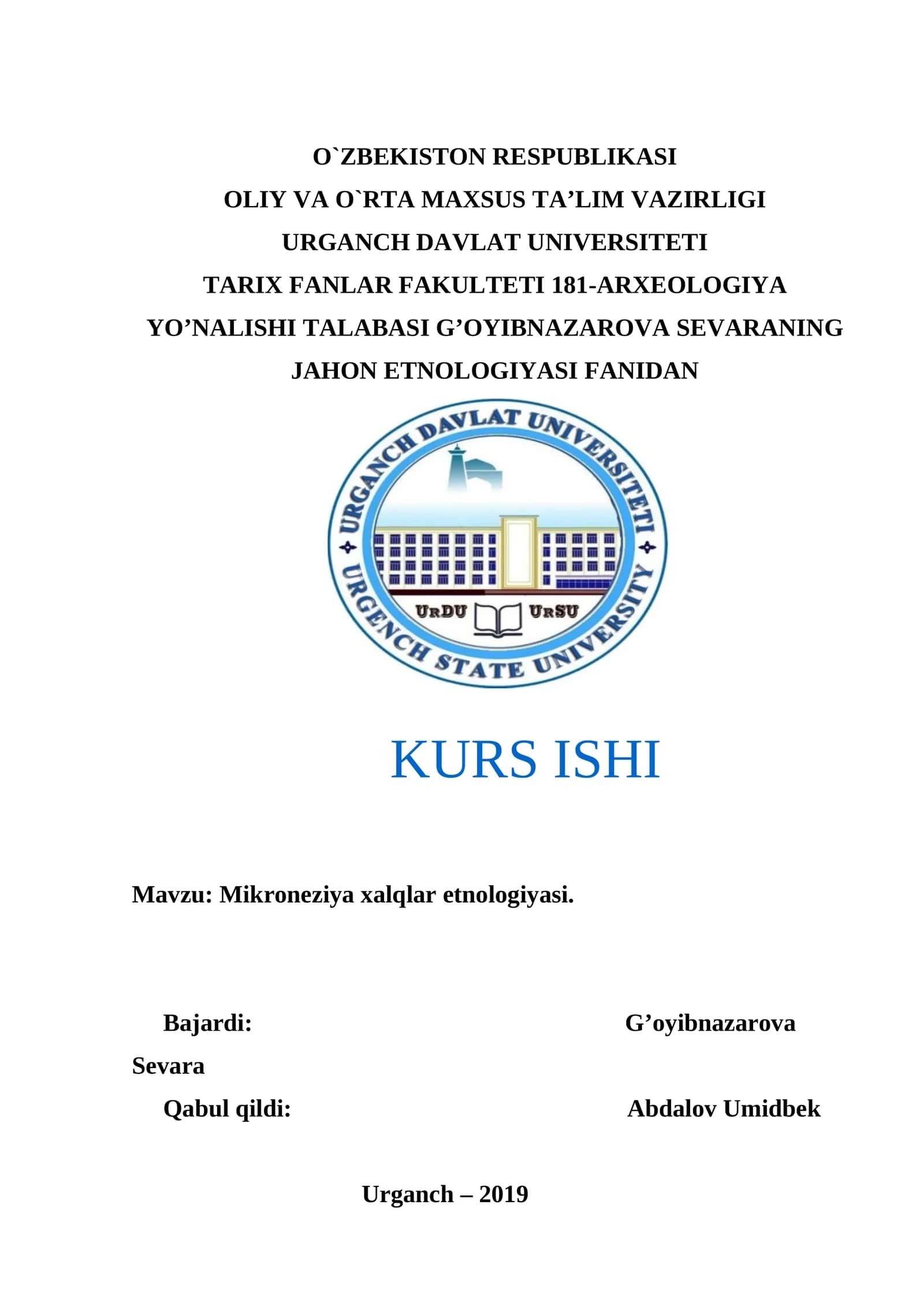 Mikroneziya xalqlar etnologiyasi