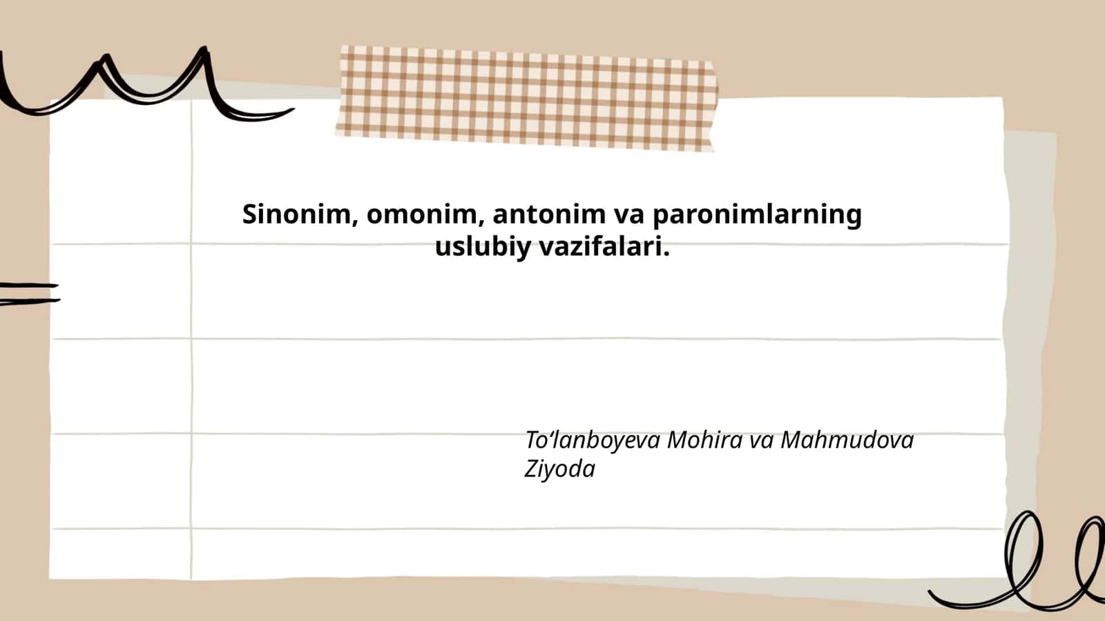 Sinonim, omonim, antonim va paronimlarning uslubiy vazifalari