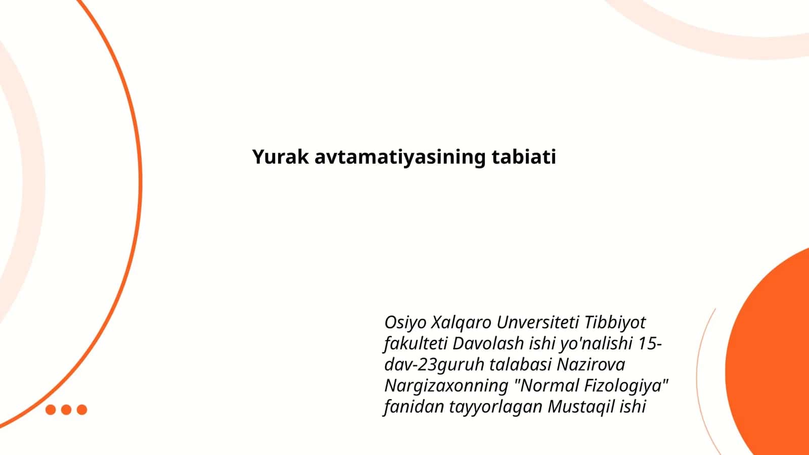 Normal Fizologiya