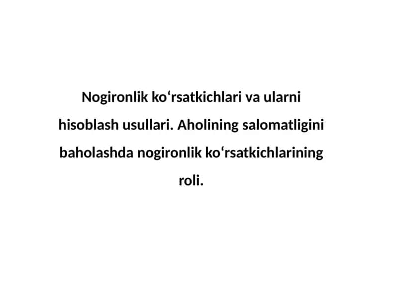 Nogironlik va vazn-solishtirish
