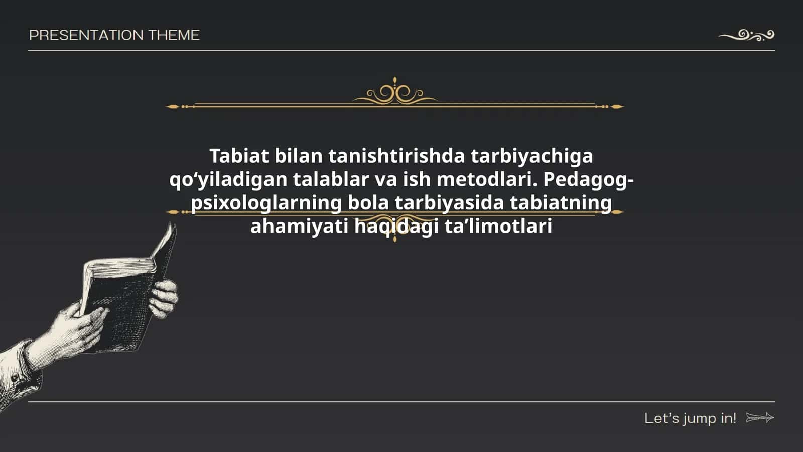 Tabiat bilan tanishtirishda tarbiyachiga qo‘yiladigan talablar va ish metodlari