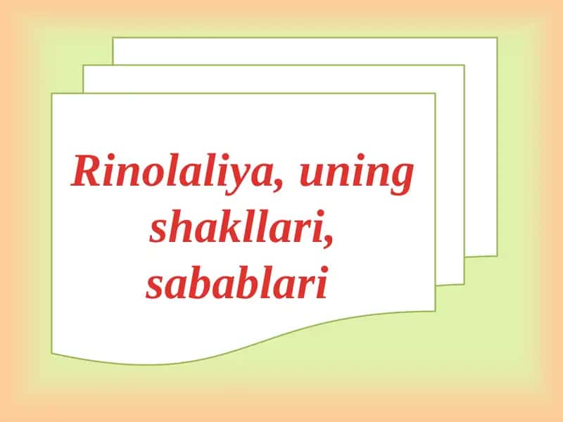 Rinolaliya
