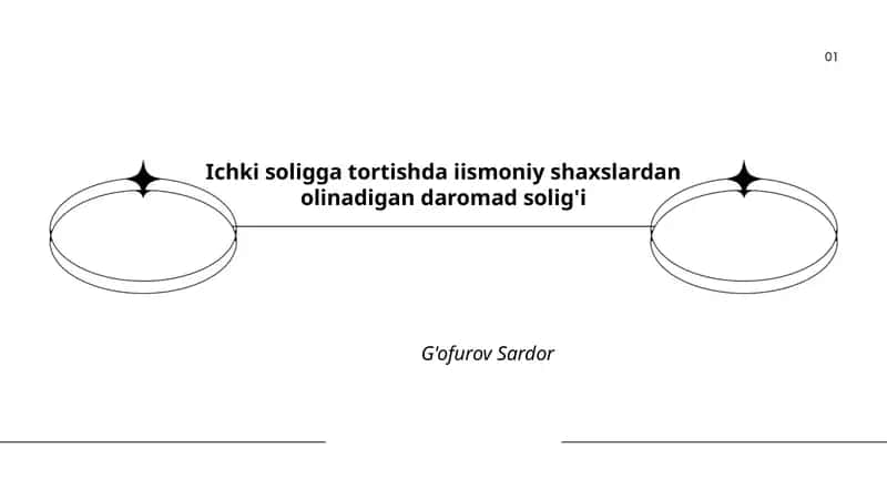 Ichki soligga tortishda iismoniy shaxslardan olinadigan daromad solig'i