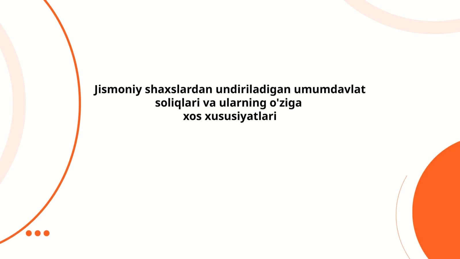 Jismoniy shaxslardan olinadigan daromad solig'i