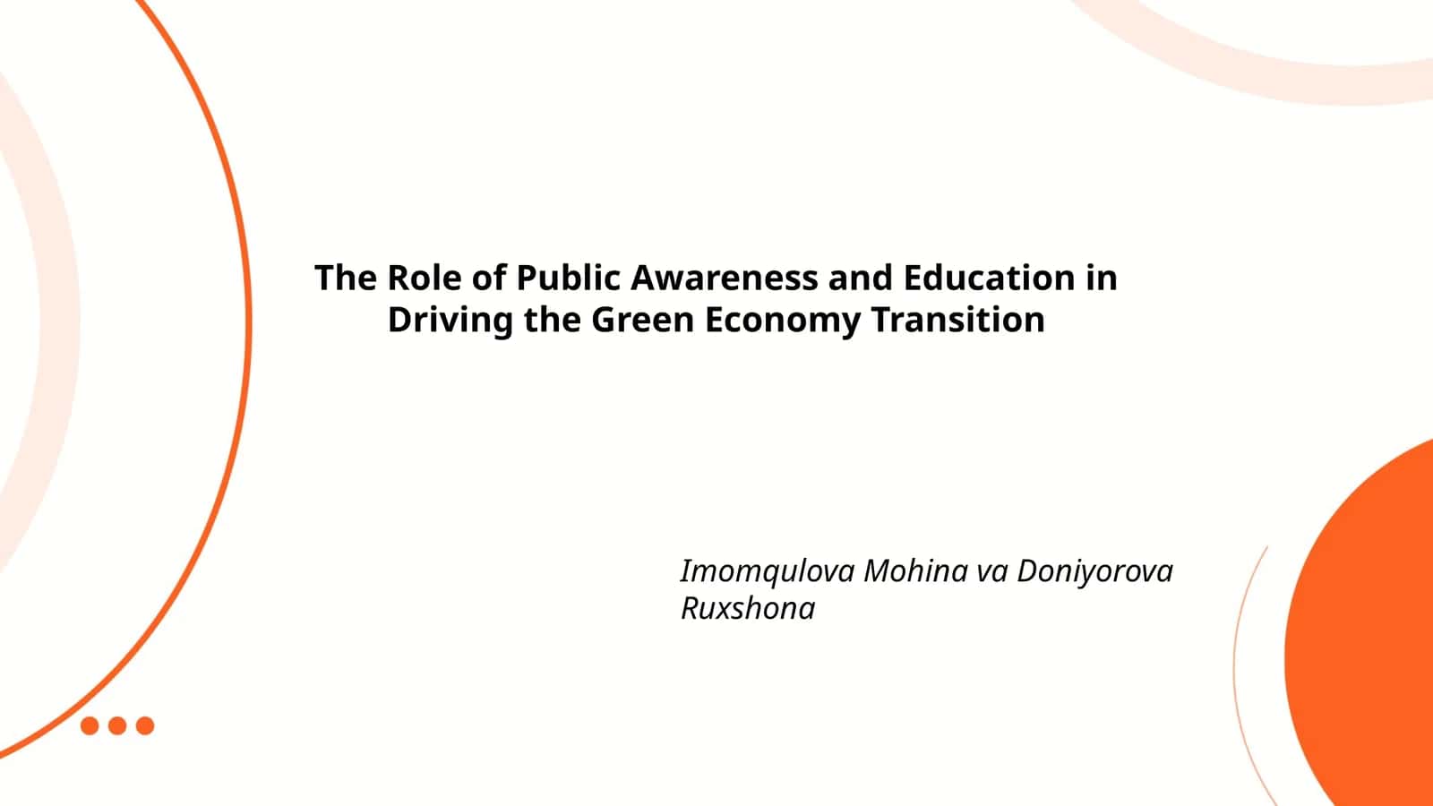 The Role of Public Awareness and Education in Driving the Green Economy Transition