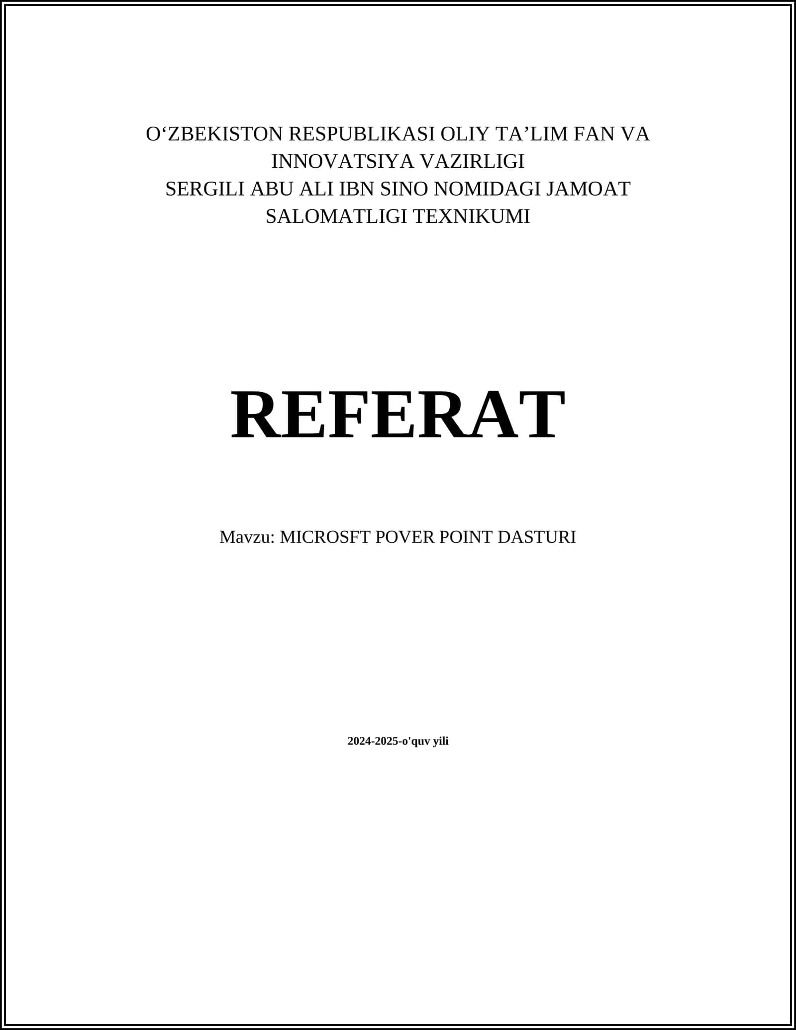MICROSFT POVER POINT DASTURI
