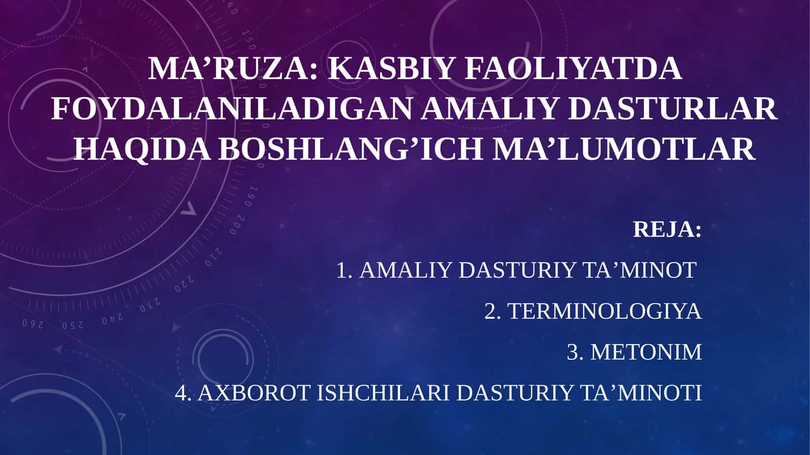 Amaliy dasturlar ta’limi