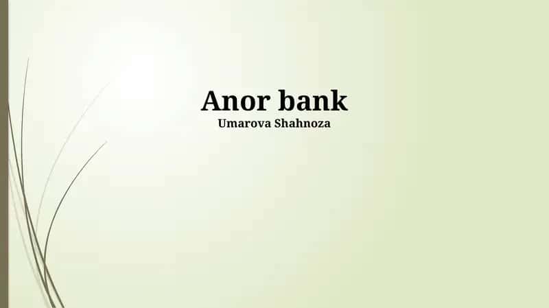 Anor bank