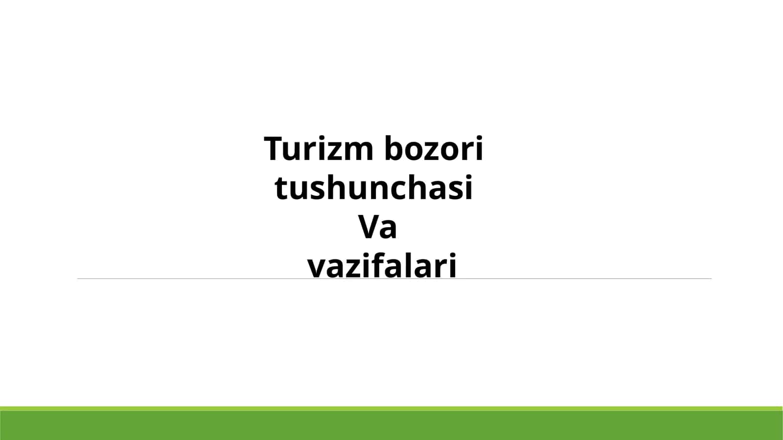 Turizm bozori