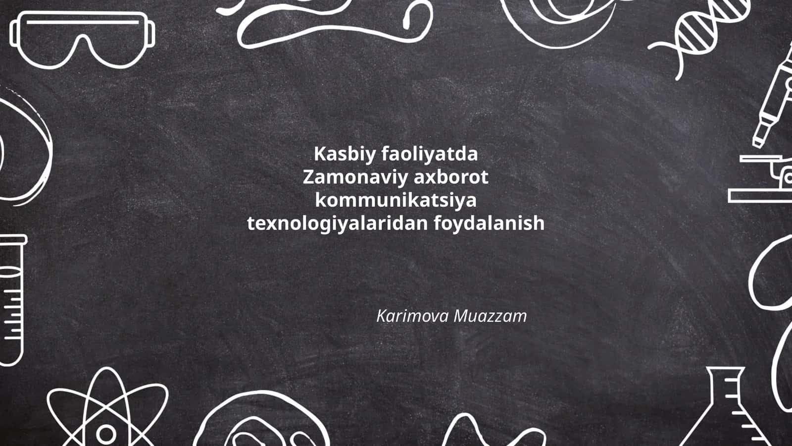 AKTning kasbiy faoliyatda tutgan o‘rni