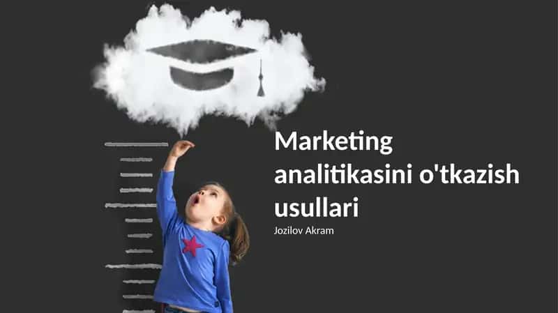 Marketing analitikasini o'tkazish usullari