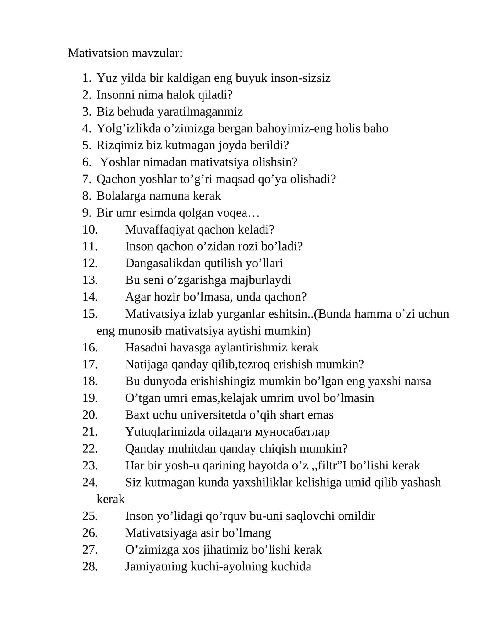 Mativatsion mavzular