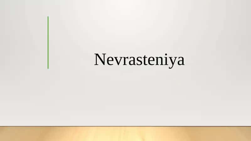 Nevrasteniya