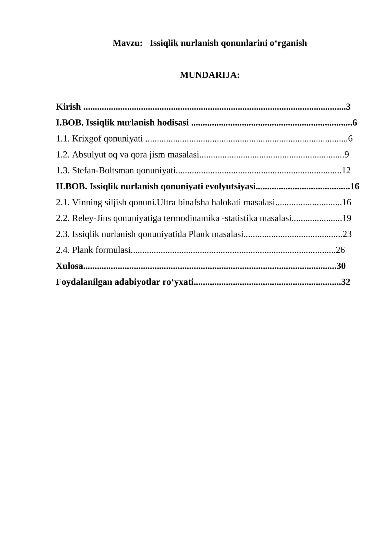Issiqlik nurlanish qonunlari