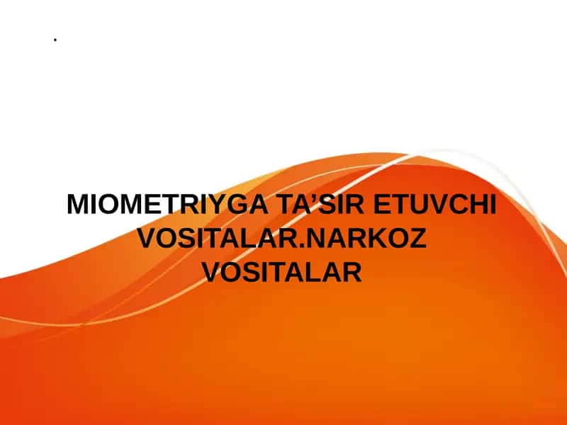 Miometriyga ta'sir etuvchi vositalar