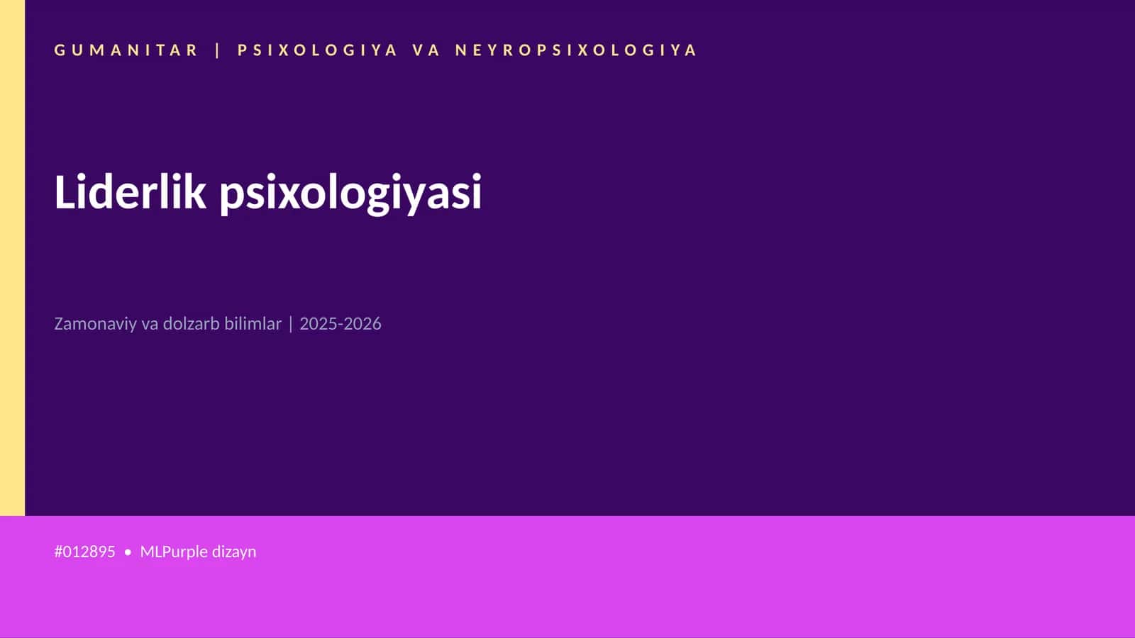 Liderlik psixologiyasi