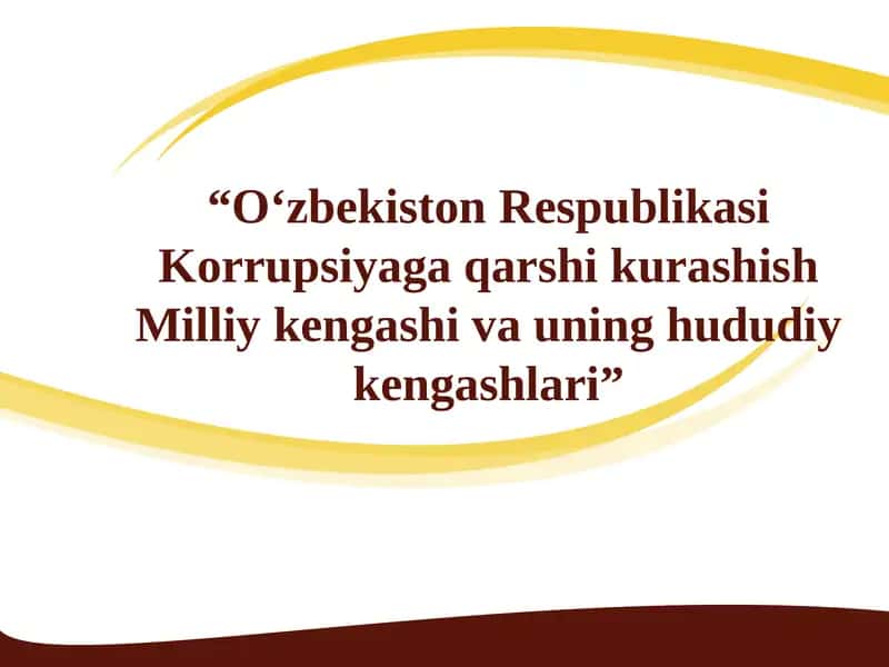 Korrupsiyaga qarshi kurashish Milliy kengashi va uning hududiy kengashlari
