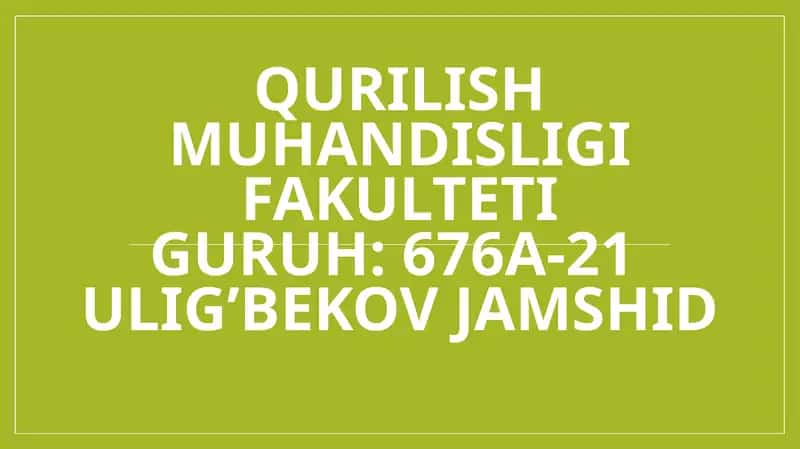 Avtomobil yo'llarini ta'mirlash va saqlash texnologiyalari