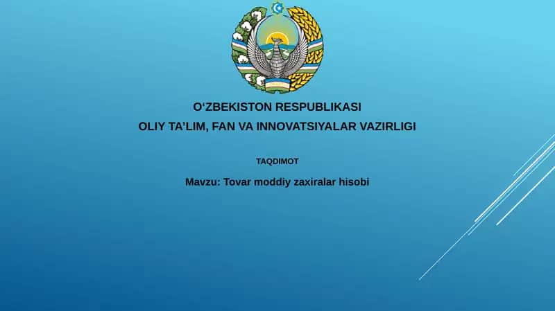 Inventarizatsiya hisobi va baholash
