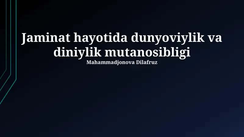 Sekulyarizmning Jamiyatdagi Namoyon Bo'lishi
