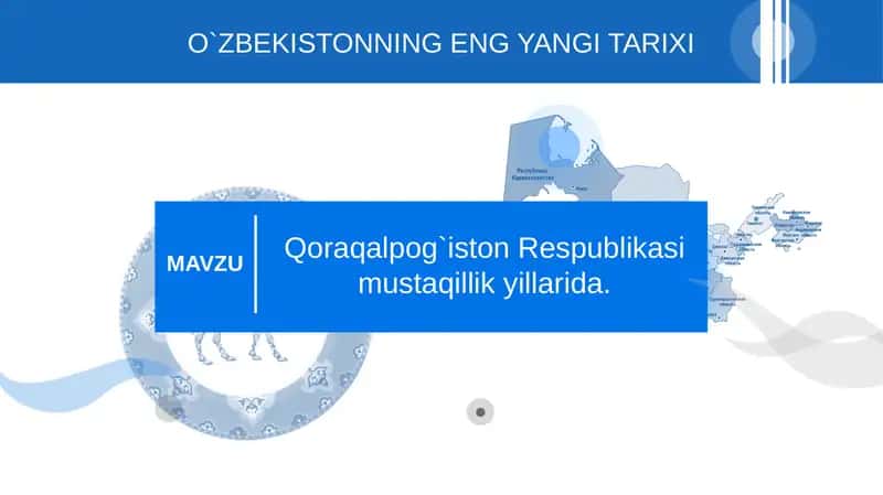 Mustaqillik yillarida Qoraqalpog'iston Respublikasining ijtimoiy-iqtisodiy va siyosiy hayotidagi islohotlar