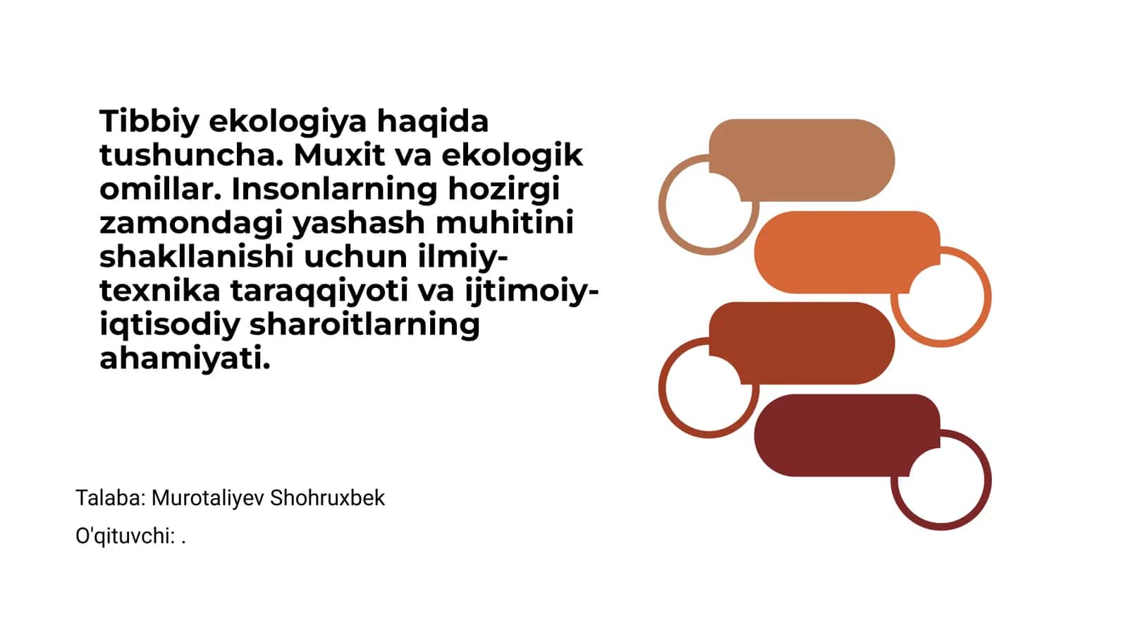 Tibbiy ekologiya haqida tushuncha