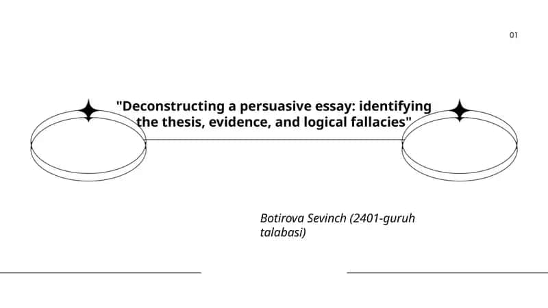 Deconstructing a persuasive essay: identifying the thesis, evidence, and logical fallacies