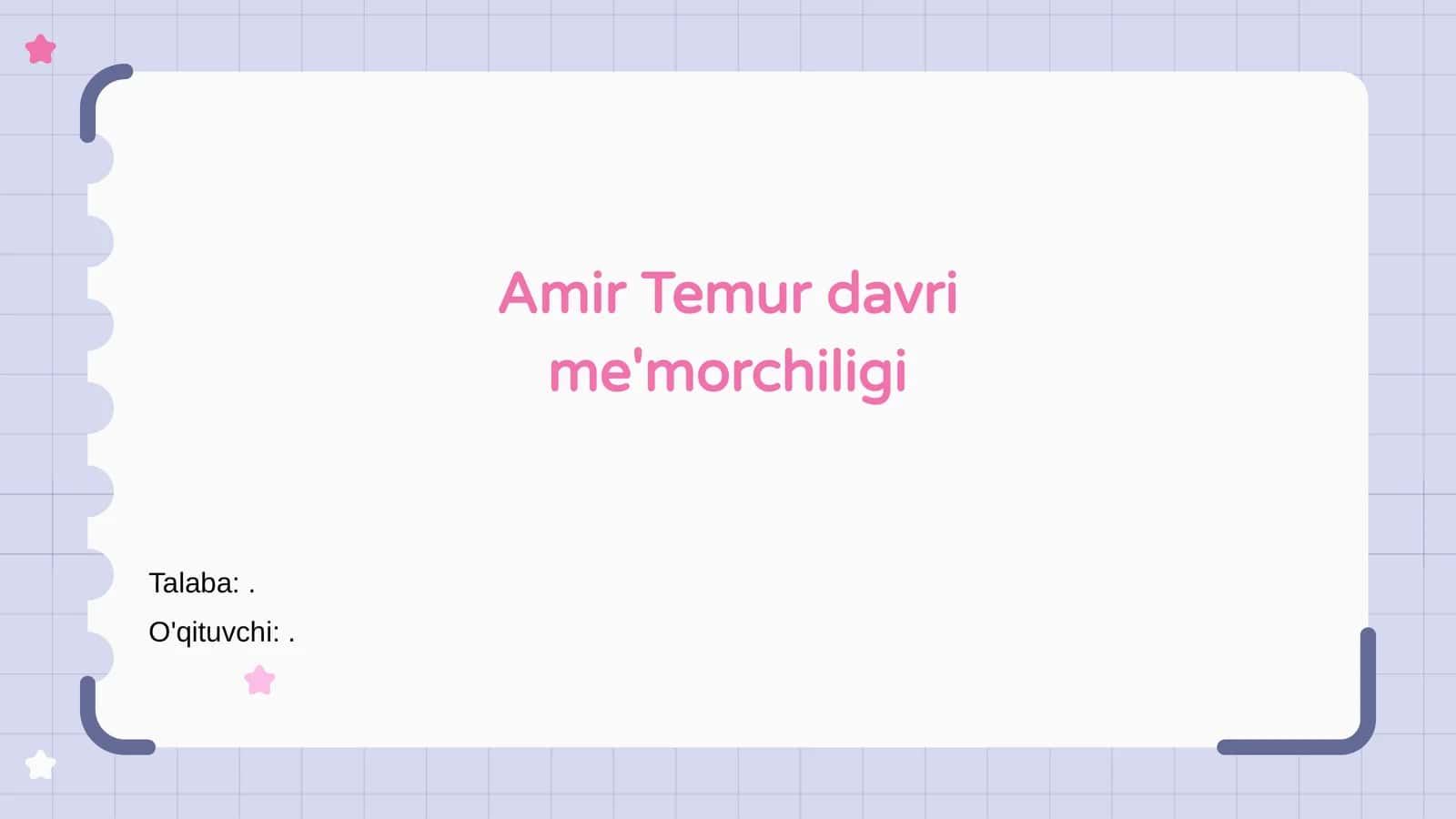Amir Temur davri me'morchiligi