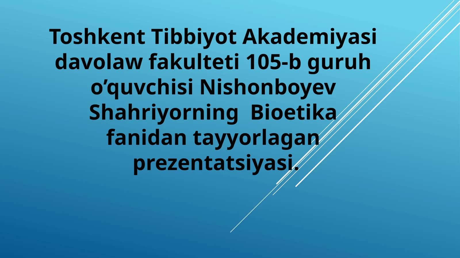 Prezentatsiya: Fuqarolarning O’zbekiston Respublikasi konstitutsiyasi bilan kafolatlangan huquq va erkinliklari