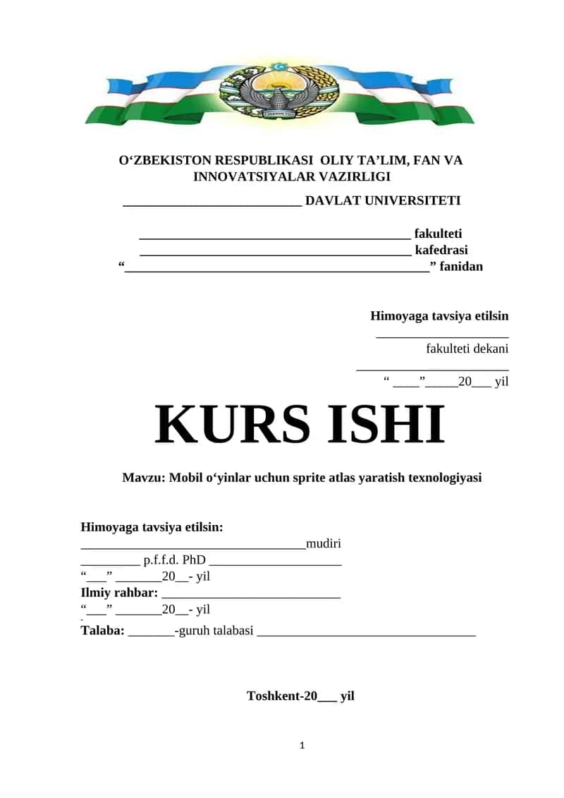 Mobil o‘yinlar uchun sprite atlas yaratish texnologiyasi