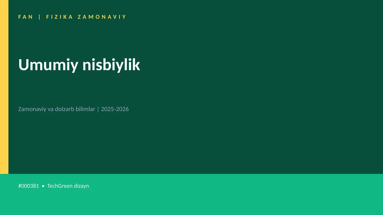 Umumiy nisbiylik